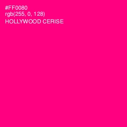 #FF0080 - Hollywood Cerise Color Image
